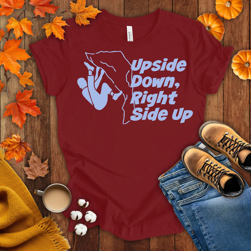 upside down right side up t-shirt