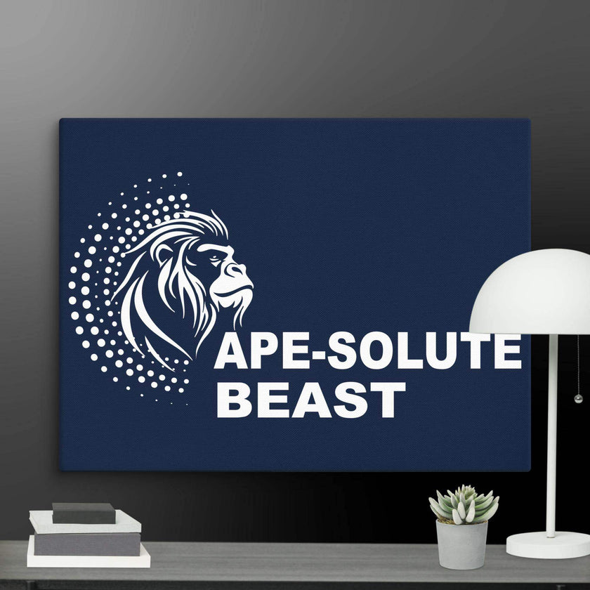 Absolute Beast Gorilla Wall Art Canvas - STYLISHOUR