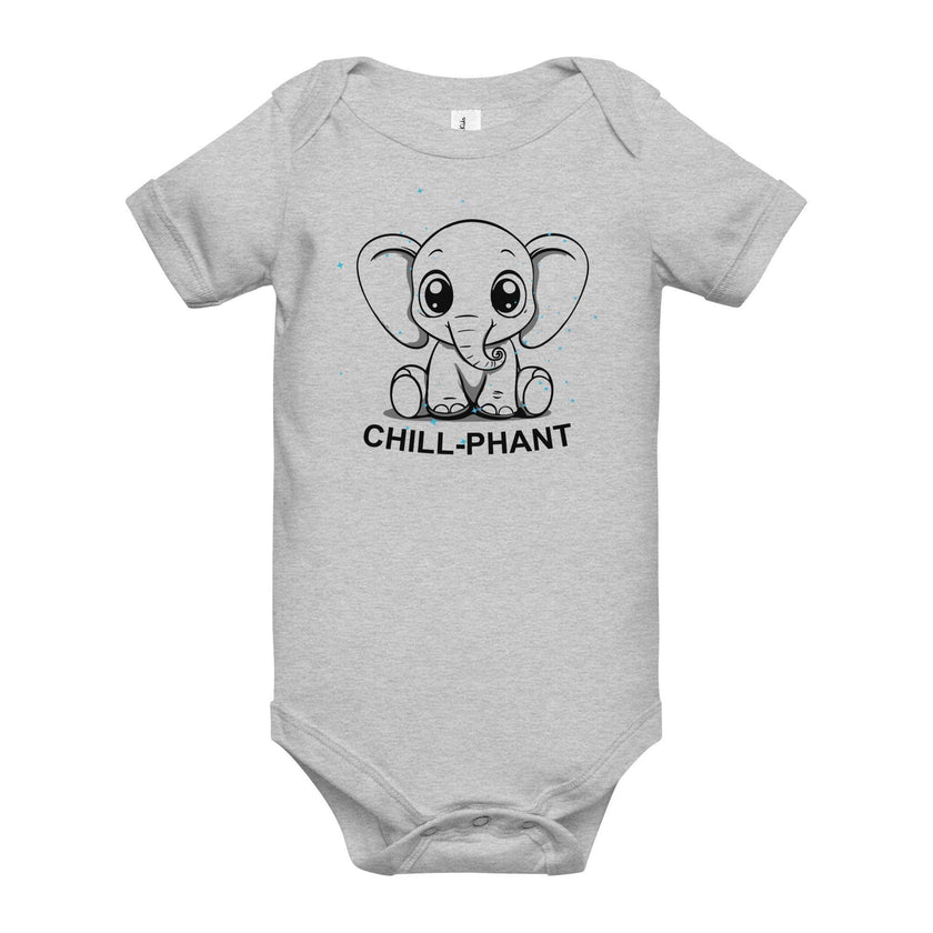 Cute Baby Onesie – Chill-Phant Graphic Print - STYLISHOUR