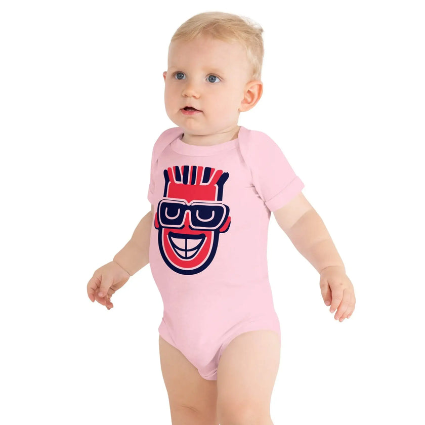 Cute Moai Print Baby Bodysuit – Short Sleeve - STYLISHOUR