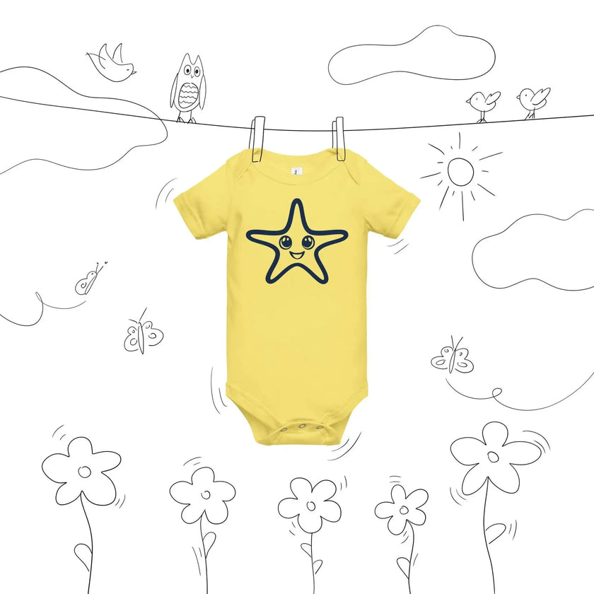 Starfish Love – Baby Short Sleeve One Piece - STYLISHOUR