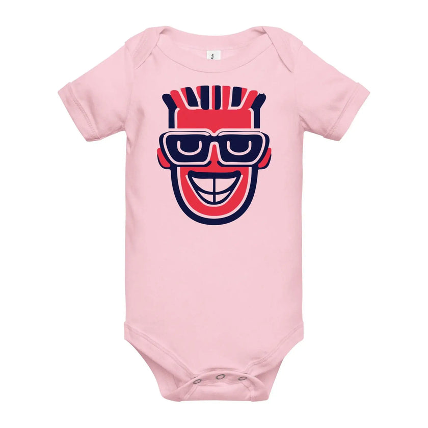 Cute Moai Print Baby Bodysuit – Short Sleeve - STYLISHOUR
