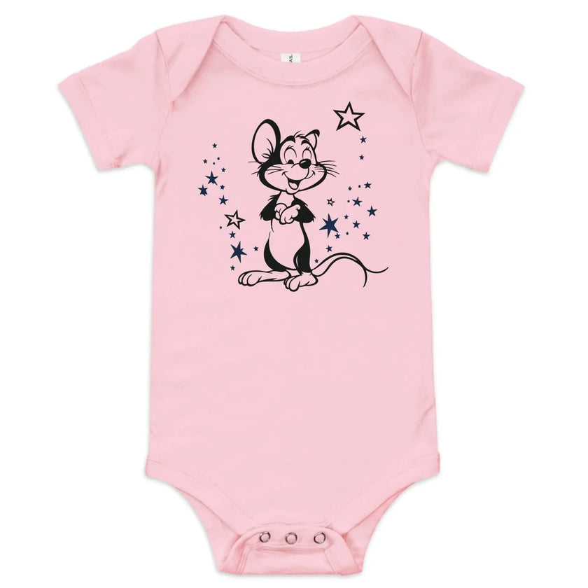 Baby Short Sleeve One Piece with Mickey Mouse Design - STYLISHOUR