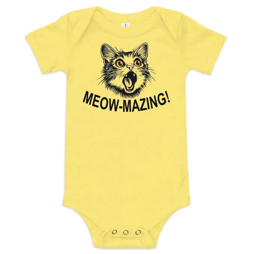 Cute Cat Meow-mazing baby one-piece outfit - STYLISHOUR