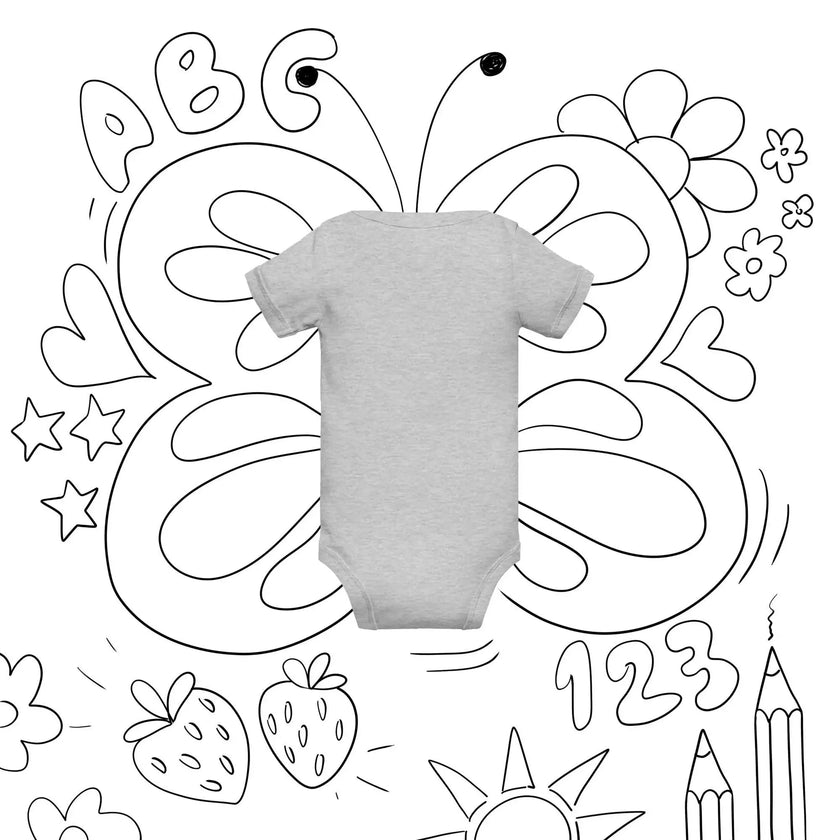 Happy Starfish Baby Bodysuit – Soft Short Sleeve - STYLISHOUR