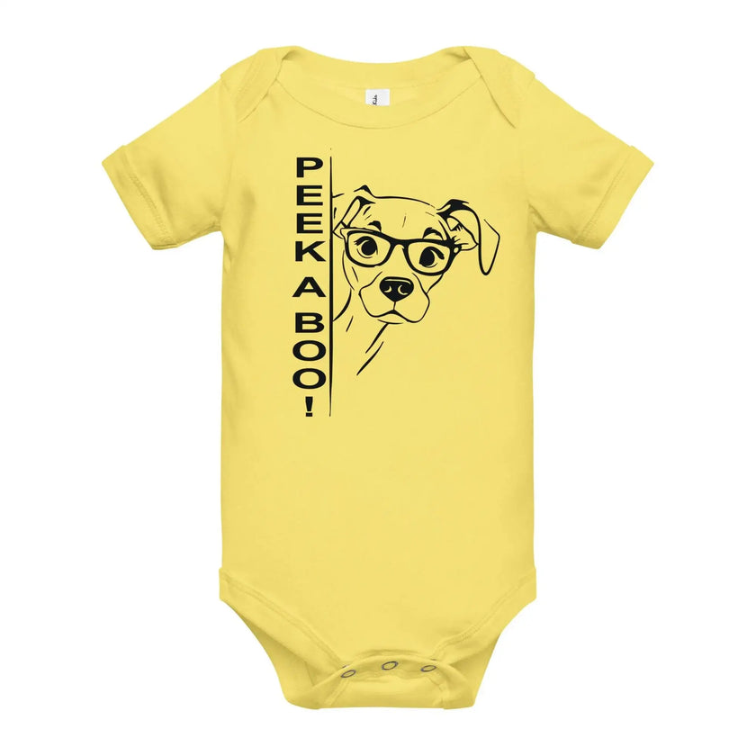Peek-A-Boo dog baby short sleeve outfit - STYLISHOUR