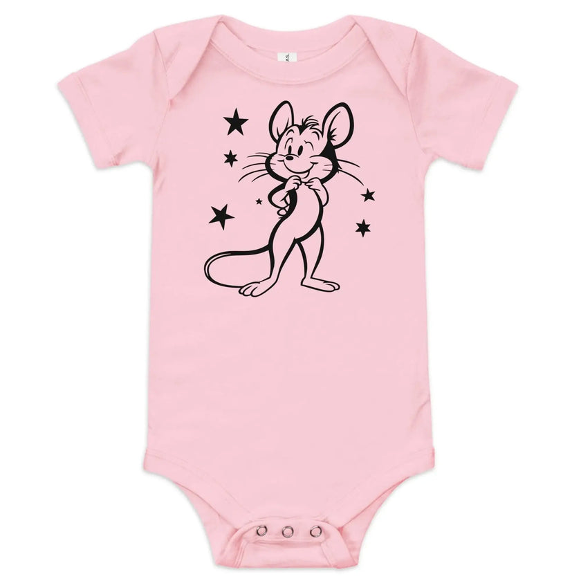 Baby Mickey Mouse Short Sleeve Onesie - STYLISHOUR