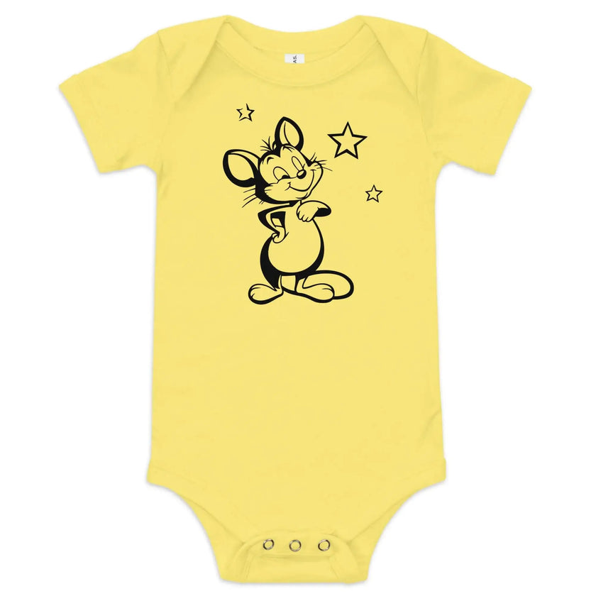 Cute Baby Onesie – Mickey Mouse Graphic Print - STYLISHOUR