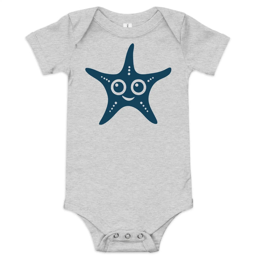 Happy Starfish Baby Bodysuit – Soft Short Sleeve - STYLISHOUR