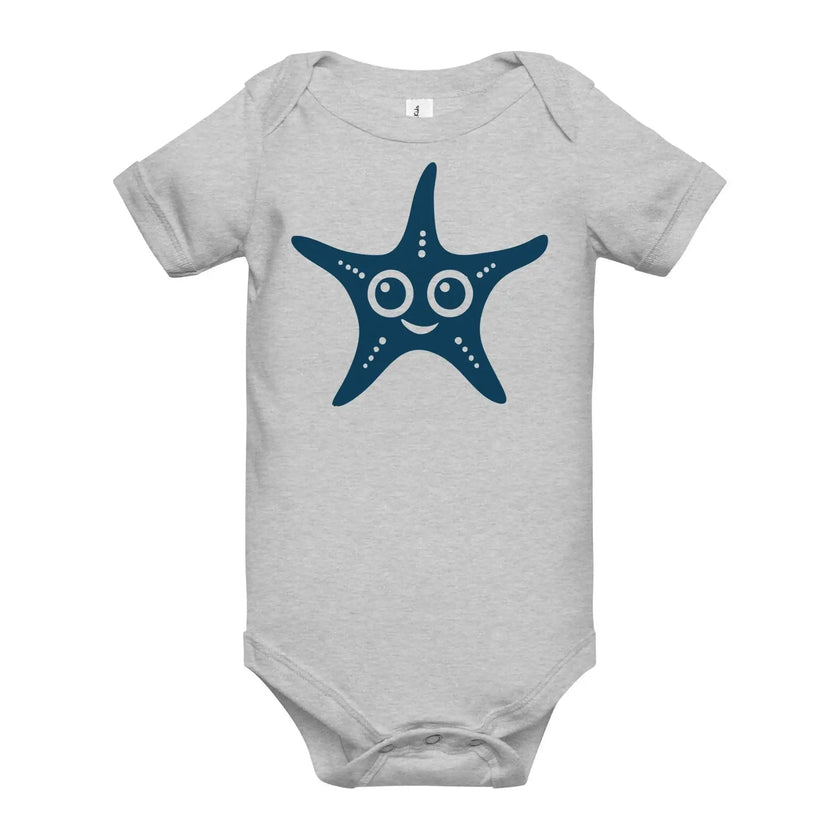 Happy Starfish Baby Bodysuit – Soft Short Sleeve - STYLISHOUR
