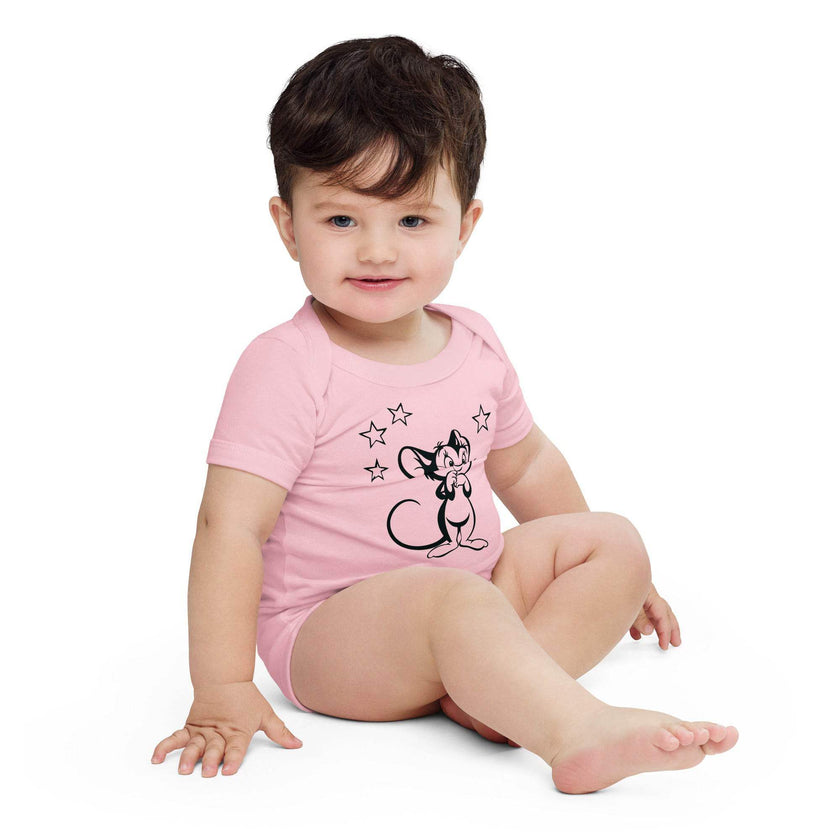 Mickey Mouse Printed Baby Onesie – Soft & Comfy - STYLISHOUR