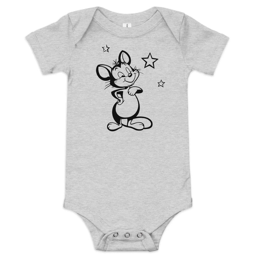 Cute Baby Onesie – Mickey Mouse Graphic Print - STYLISHOUR