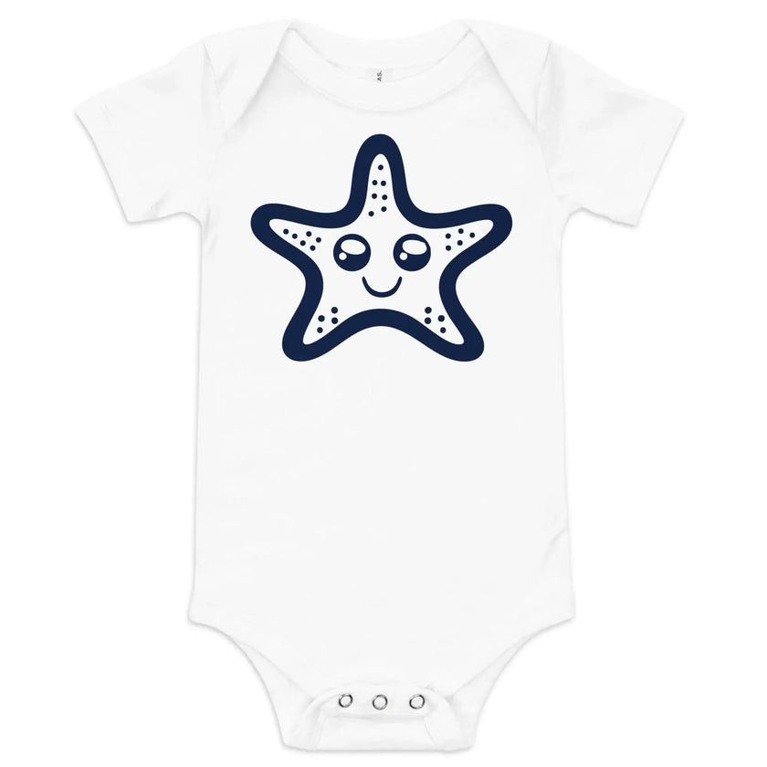 Adorable Baby One Piece with Starfish Print - STYLISHOUR