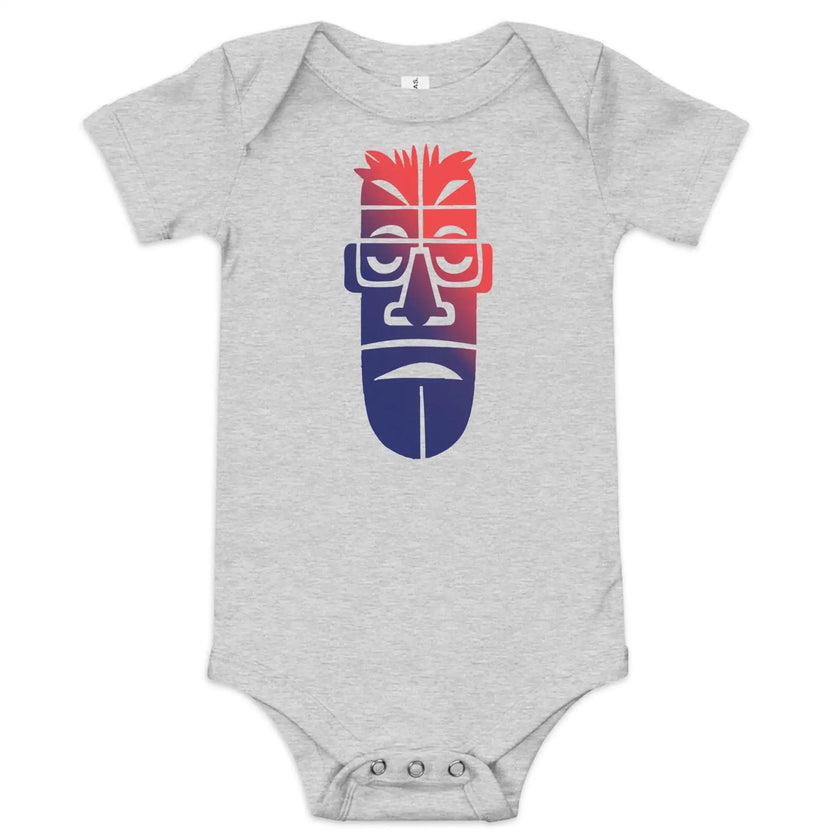 Funny Moai Face Baby One Piece Outfit - STYLISHOUR