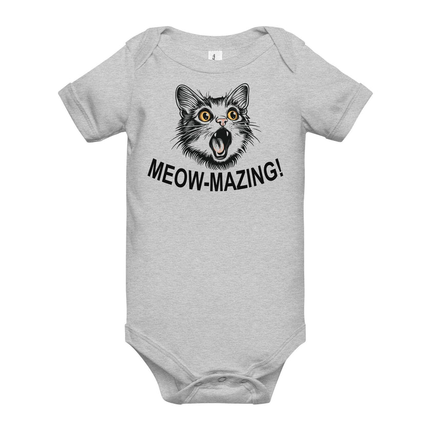 Cute Cat Meow-mazing baby one-piece outfit - STYLISHOUR
