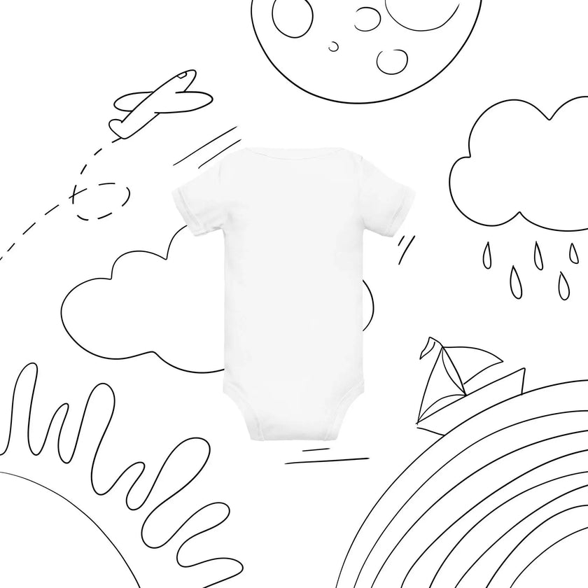 Genius Printed Baby Onesie – Soft & Comfy - STYLISHOUR