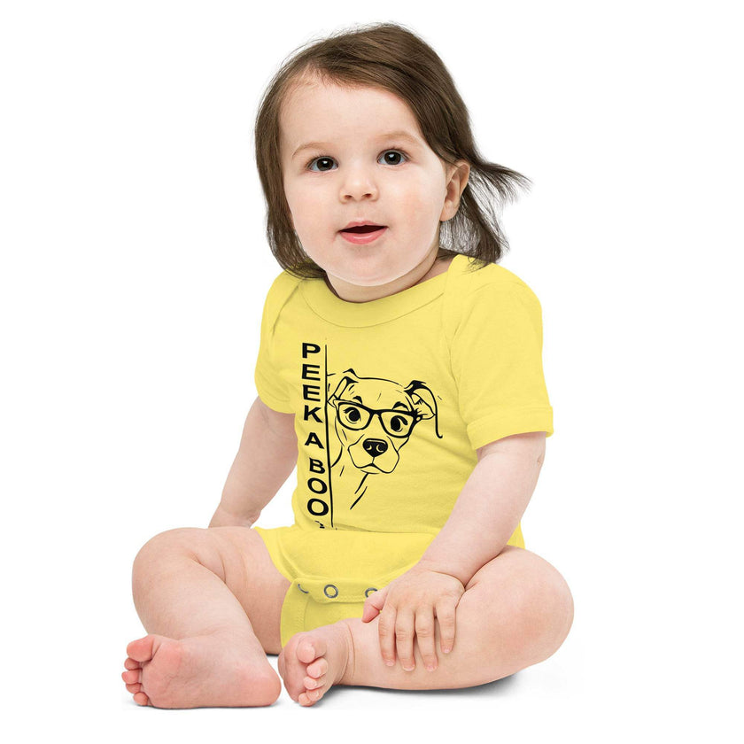 Peek-A-Boo dog baby short sleeve outfit - STYLISHOUR