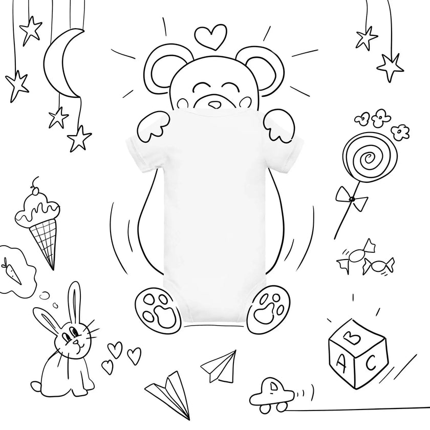 Genius Printed Baby Onesie – Soft & Comfy - STYLISHOUR