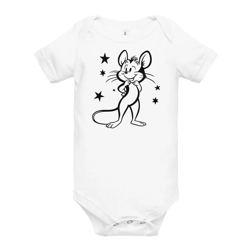 Baby Mickey Mouse Short Sleeve Onesie - STYLISHOUR