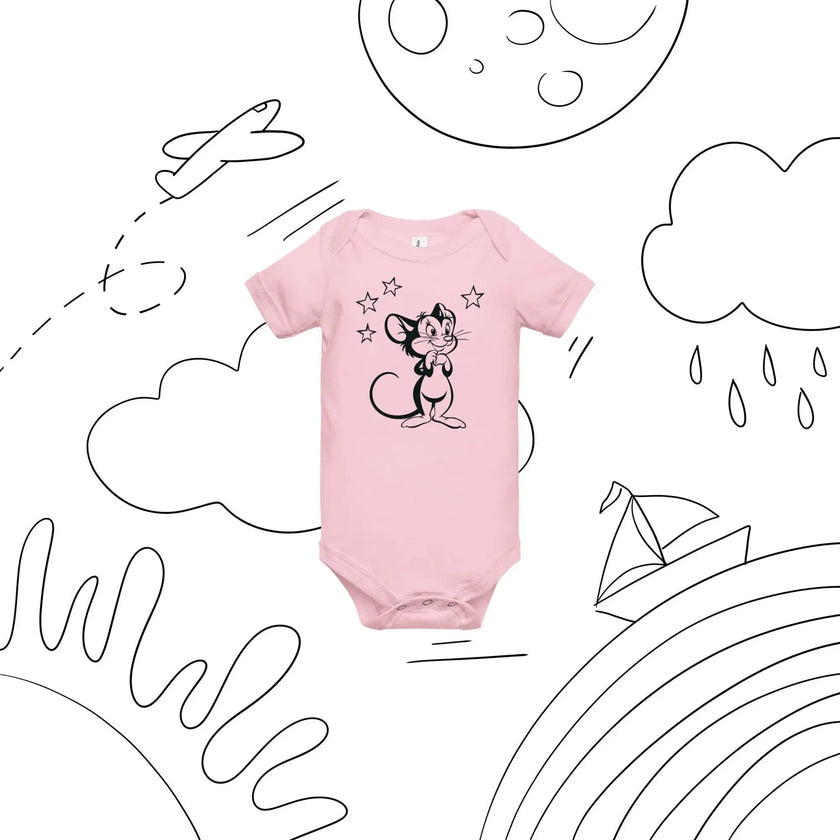 Mickey Mouse Printed Baby Onesie – Soft & Comfy - STYLISHOUR