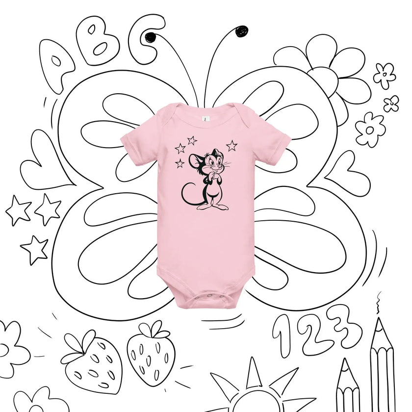 Mickey Mouse Printed Baby Onesie – Soft & Comfy - STYLISHOUR