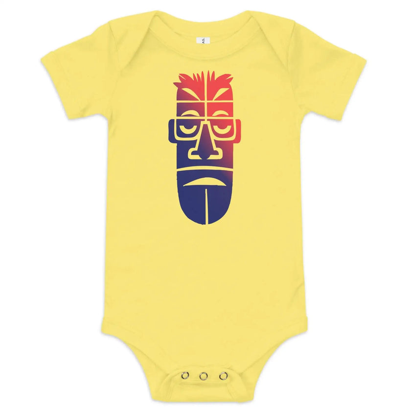 Funny Moai Face Baby One Piece Outfit - STYLISHOUR