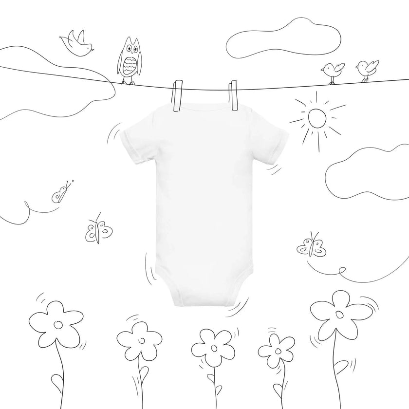 Genius Printed Baby Onesie – Soft & Comfy - STYLISHOUR