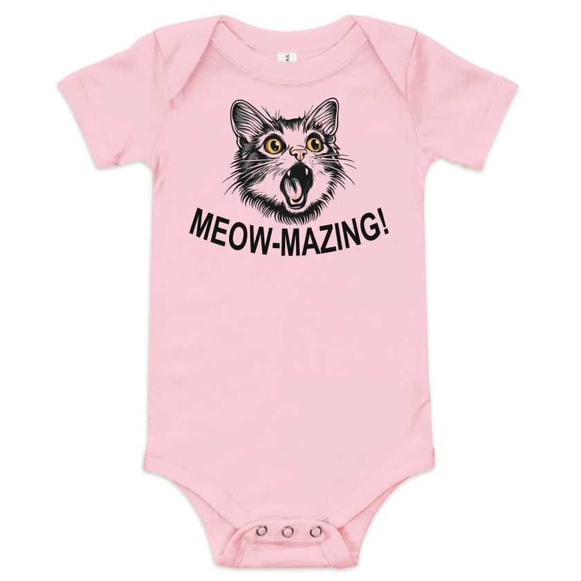 Cute Cat Meow-mazing baby one-piece outfit - STYLISHOUR