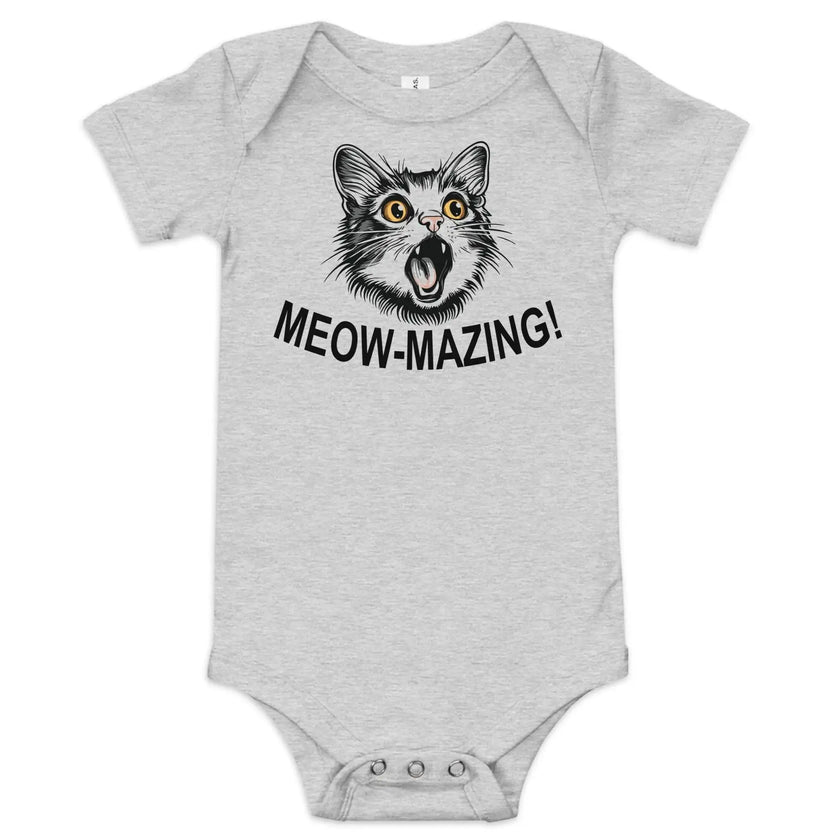 Cute Cat Meow-mazing baby one-piece outfit - STYLISHOUR