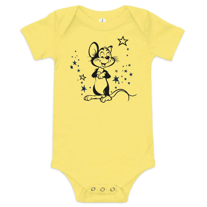 Baby Short Sleeve One Piece with Mickey Mouse Design - STYLISHOUR