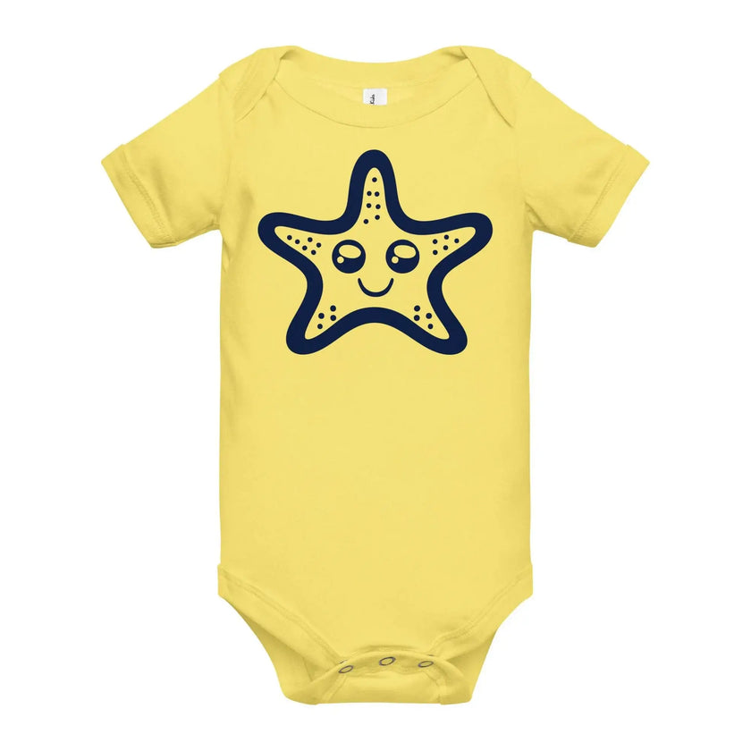 Adorable Baby One Piece with Starfish Print - STYLISHOUR