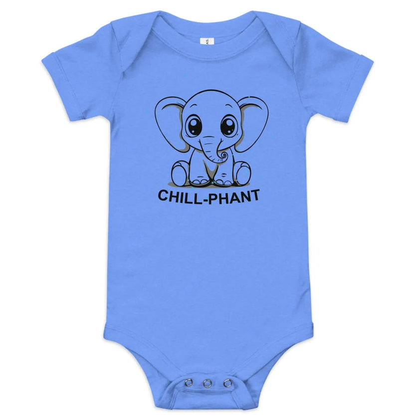 Cute Baby Onesie – Chill-Phant Graphic Print - STYLISHOUR