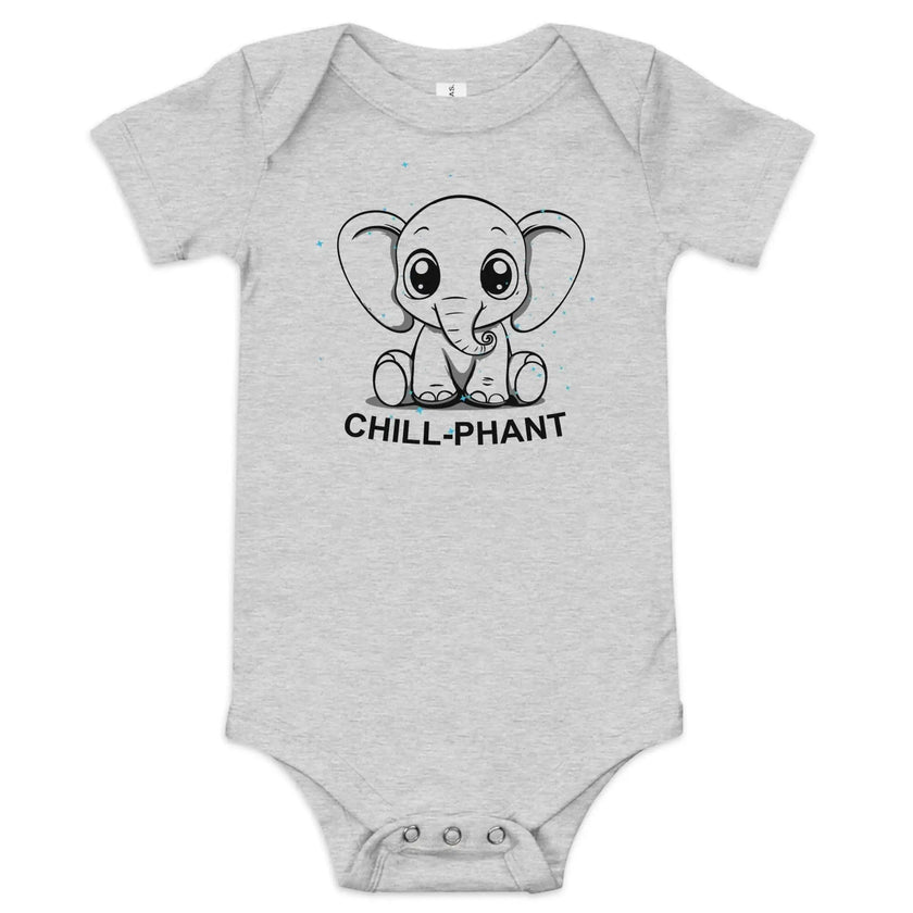 Cute Baby Onesie – Chill-Phant Graphic Print - STYLISHOUR