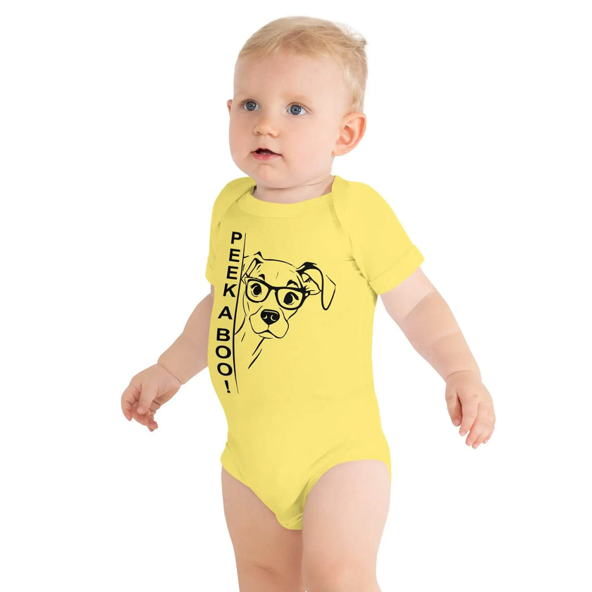 Peek-A-Boo dog baby short sleeve outfit - STYLISHOUR