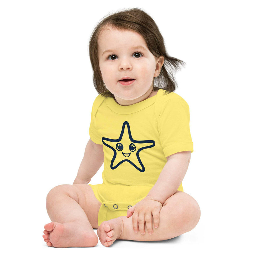 Starfish Love – Baby Short Sleeve One Piece - STYLISHOUR
