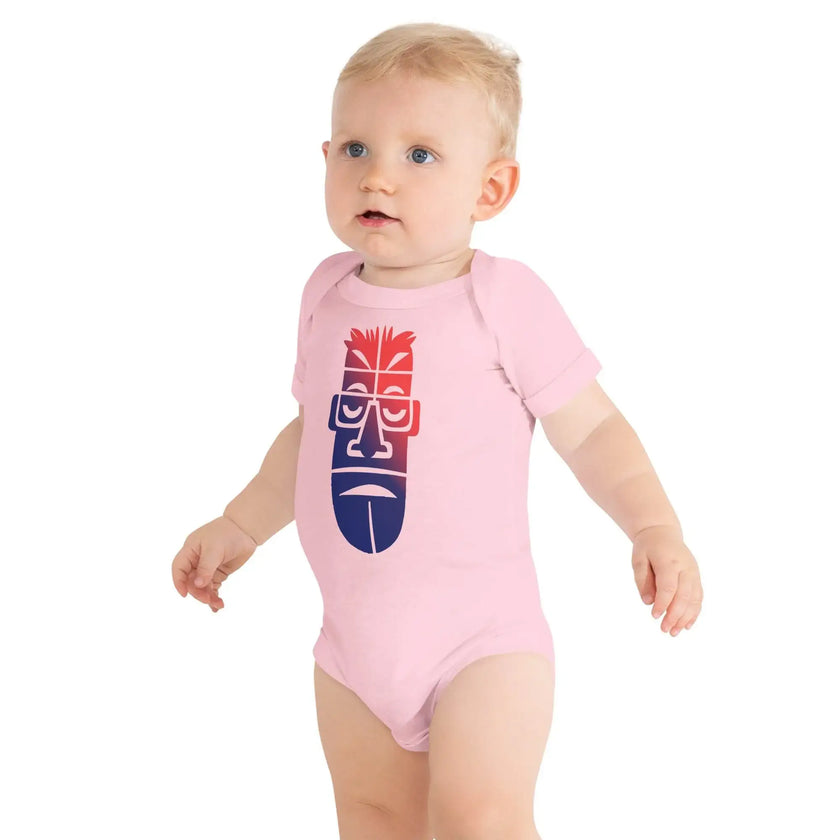 Funny Moai Face Baby One Piece Outfit - STYLISHOUR