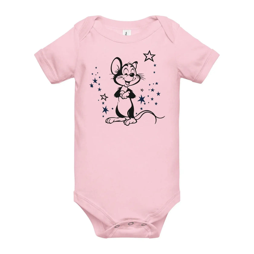 Baby Short Sleeve One Piece with Mickey Mouse Design - STYLISHOUR