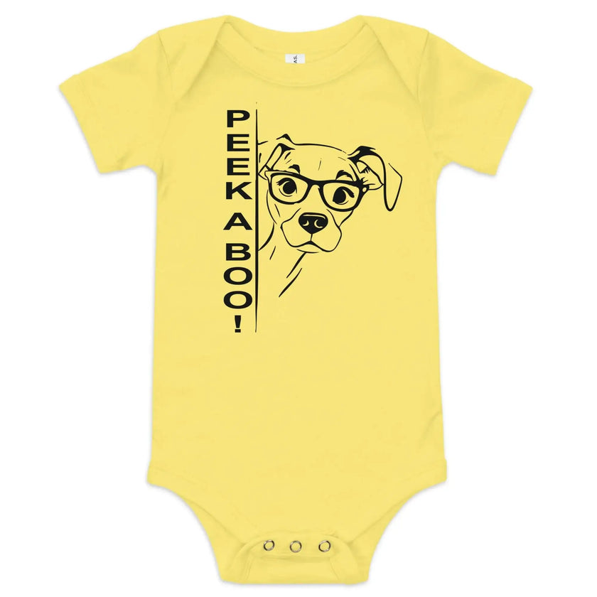 Peek-A-Boo dog baby short sleeve outfit - STYLISHOUR