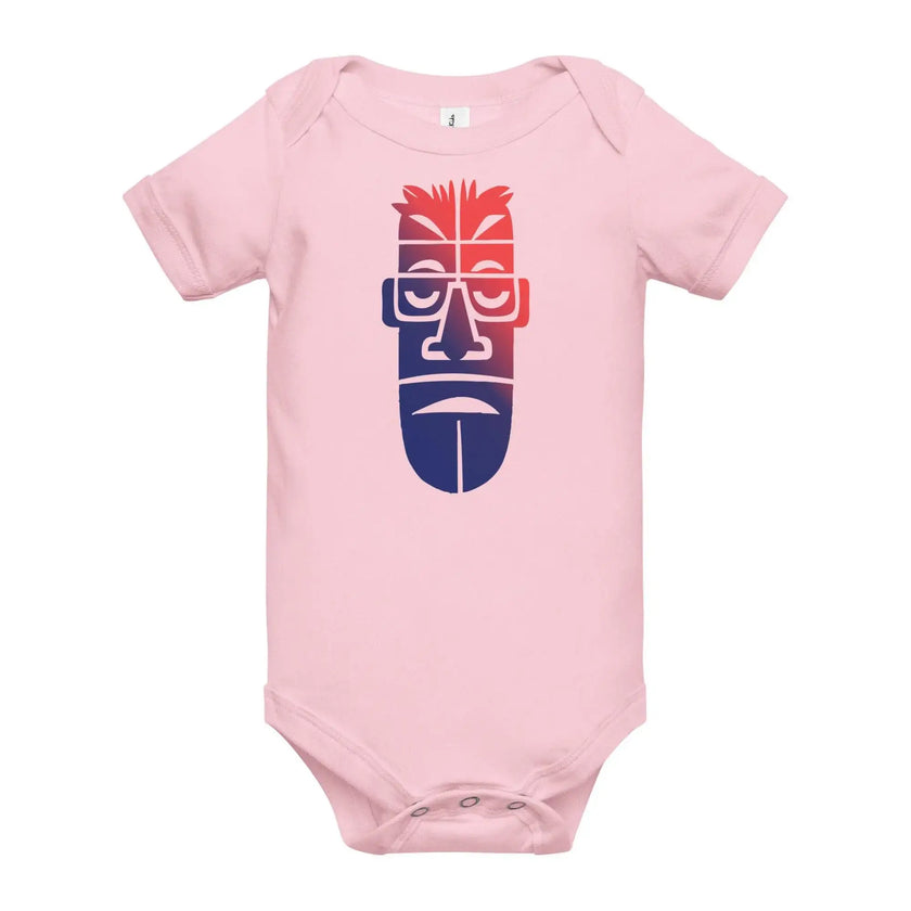 Funny Moai Face Baby One Piece Outfit - STYLISHOUR