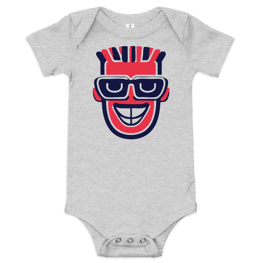 Cute Moai Print Baby Bodysuit – Short Sleeve - STYLISHOUR