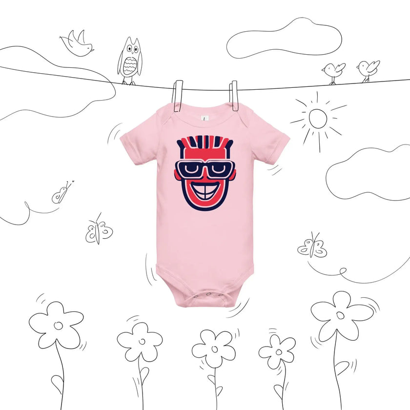 Cute Moai Print Baby Bodysuit – Short Sleeve - STYLISHOUR