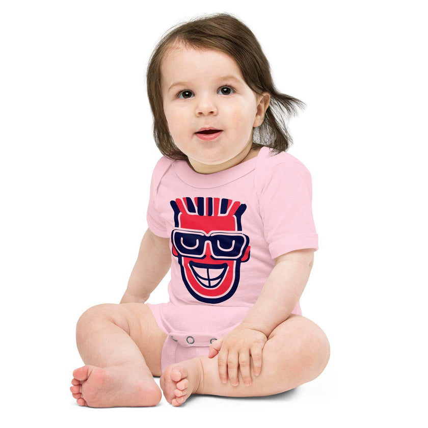 Cute Moai Print Baby Bodysuit – Short Sleeve - STYLISHOUR