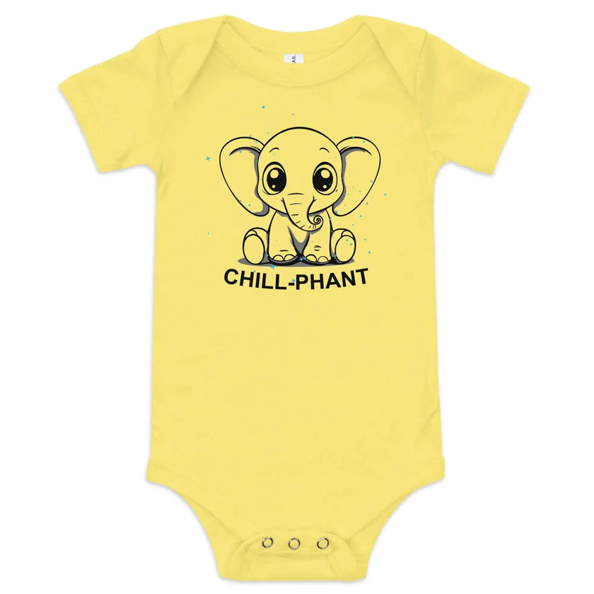 Cute Baby Onesie – Chill-Phant Graphic Print - STYLISHOUR