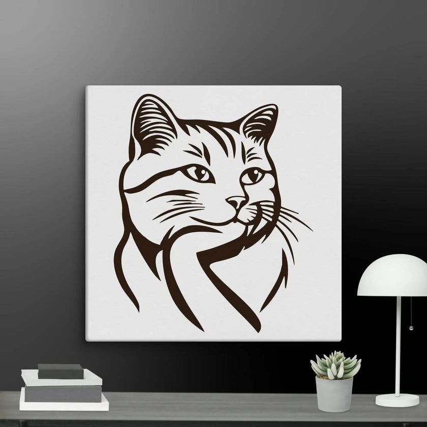 Born to Nap Cat Wall Art Canvas - STYLISHOUR