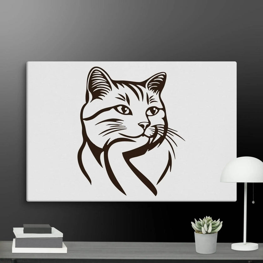 Born to Nap Cat Wall Art Canvas - STYLISHOUR