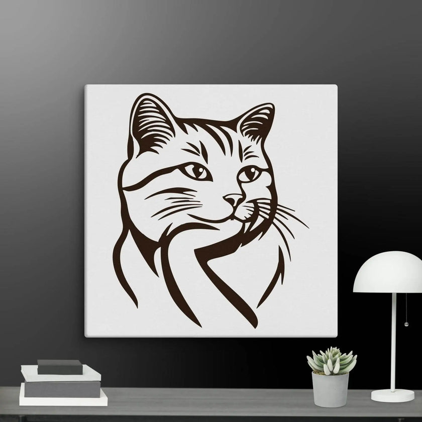 Born to Nap Cat Wall Art Canvas - STYLISHOUR