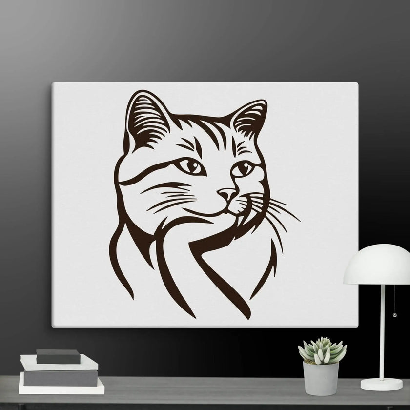 Born to Nap Cat Wall Art Canvas - STYLISHOUR