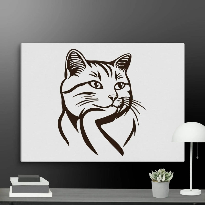 Born to Nap Cat Wall Art Canvas - STYLISHOUR
