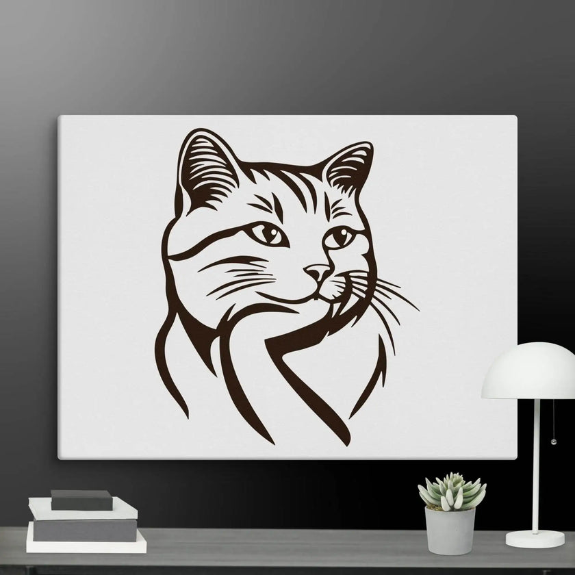 Born to Nap Cat Wall Art Canvas - STYLISHOUR