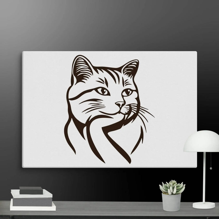 Born to Nap Cat Wall Art Canvas - STYLISHOUR